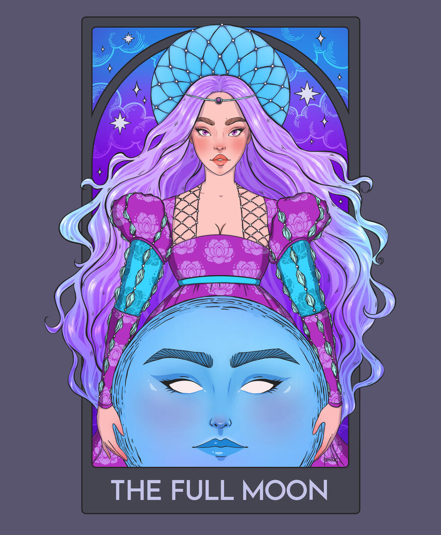 Full Moon. Chant to the Moon series. 2022.