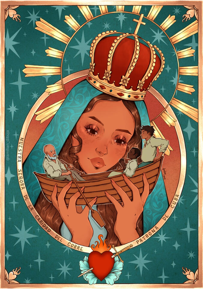 Cover for the 8th edition of "El Aquelarre" zine. 2023.